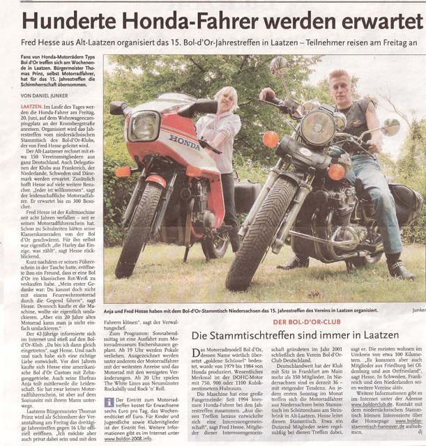 Zeitungsausschnitt